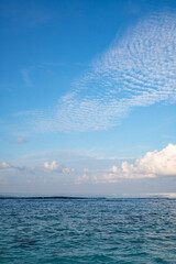 Wall Mural - background of turquoise sea and blue sky