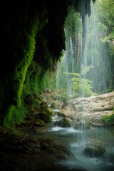 Wall Mural - Picturesque Kursunlu waterfall in Turkey