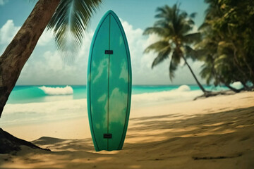 surfboards on the beach