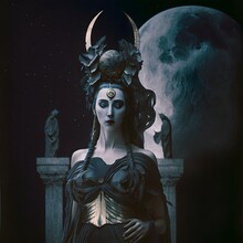 Moonregent Artemis Goddess Dark Scene Hyperdetailed Ultrarealistic Photobash 8k Post Production Photographed On Grainy Medium Format Kodak Portra 800 Film SMC Takumar 105mm F28 C 50 