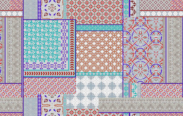 Naklejka na meble Digital And Textile Design Pattern
