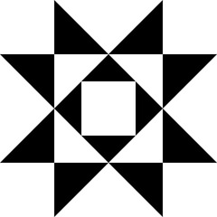 Poster - Barn quilt symbol icon 