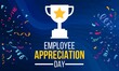 © Khurram Shahzad - Employee Appreciation Day design with trophy and colorful confetti