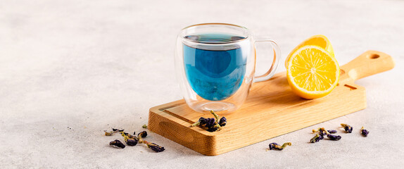 Wall Mural - Organic blue tea Anchan.