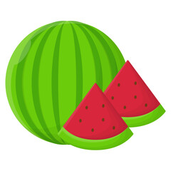 Sticker - watermelon illustration