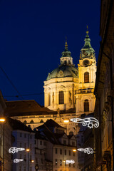 Sticker - Church of Saint Nicolas, Prague, Czech Republic