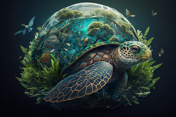 international mother earth day of green world map. save the earth concept. happy earth day, 22 april