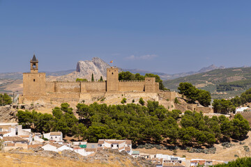 Canvas Print - Antequera castle, Antequera, Andalusia, Spain