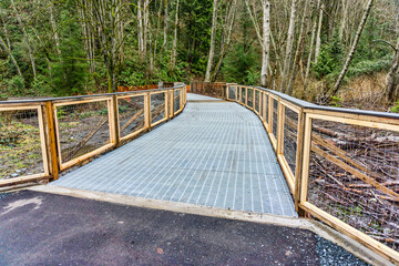 Wall Mural - Lynnwood Park Walking Bridge