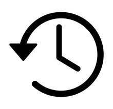 Account History Icon Vector, Clock, Time Icon Vector Illustration