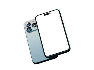 Poster - 3d render illustration hand holding the white smartphone