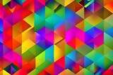 Fototapeta Londyn - Colorful Abstract Background Wallpaper With Geometric Structures In Clashing Colors. Generative AI