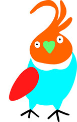 Sticker - Colourful Parrot