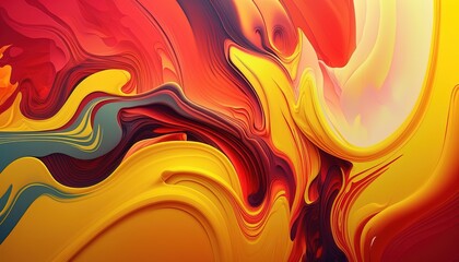 Orange and Red Color Liquid Background, texture effect, design	
