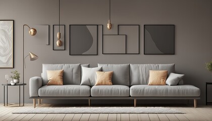 Wall Mural - modern living room interior