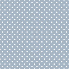 Seamless pattern in retro style. Abstract vintage pattern with white small polka dots on pastel background for textile, wrapping paper, banners, print, packaging and other design. Vector illustration