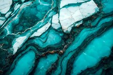 Abstract Background Of Stone Texture. Turquoise Marble Pattern