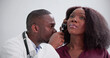 Otolaryngology Ear Check Using Otoscope