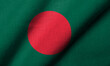 3D Flag of Bangladesh waving