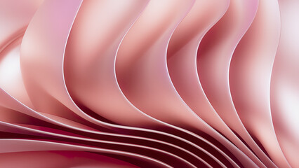 3d render, abstract background with layers macro, wavy fashion wallpaper