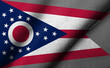 3D Flag of Ohio waving
