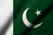 3D Flag of Pakistan waving