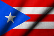 3D Flag of Puerto Rico waving