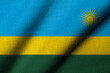 3D Flag of Rwanda waving