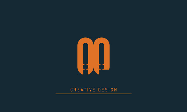 Alphabet letters Initials Monogram logo AP , PA
