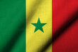 3D Flag of Senegal waving