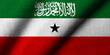 3D Flag of Somaliland waving