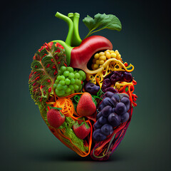 fruit heart