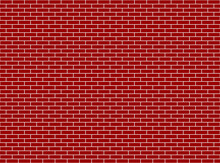 Red Bricks Wall Stretcher Bond Illustration Useful As A Background