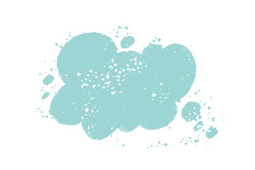 Poster - Hand drawn textured speech bubble background. Cloud shape backdrop. Call out shape for messages, banners, phrases, quotes.