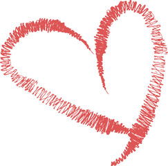 Wall Mural - Hand drawn love pattern in doodle style,