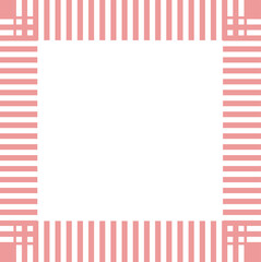 Wall Mural - Border made of isometric lines, frame, can be used to decorate copywriting poster