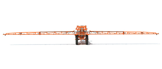 Wall Mural - Farm Sprayer 3D rendering on white background