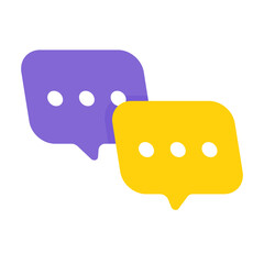 Poster - speech text box with three dots conversation concept to exchange ideas.
