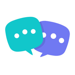 Poster - speech text box with three dots conversation concept to exchange ideas.