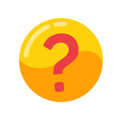 Poster - speech bubbles with question marks doubt concept problem solving