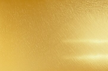 Shiny gold foil polished background with the reflection of golden light.