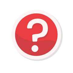 Poster - speech bubbles with question marks doubt concept problem solving