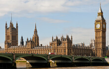 The House Of Parlaiment And The Big Ben As Seen From Southbank In London