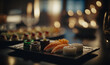 Sushi seafood japanese with Generative AI Technology