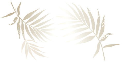 Wall Mural - tropical leaves. neutral beige palm branch for advertising, printing, invitation card, wedding, holi