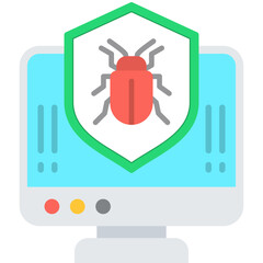 Canvas Print - Anti Virus Shield Icon