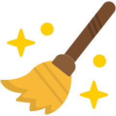 Sticker - Flying Broom Icon