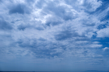 Wall Mural - Blue sky background with clouds, Natural sky background