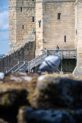 Wall Mural - Ruins of Warkworth Castle in Northumberland, UK