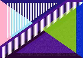 Poster - Geometric shapes and lines. Modern design, creative concept, modern diagonal abstract background. Vector